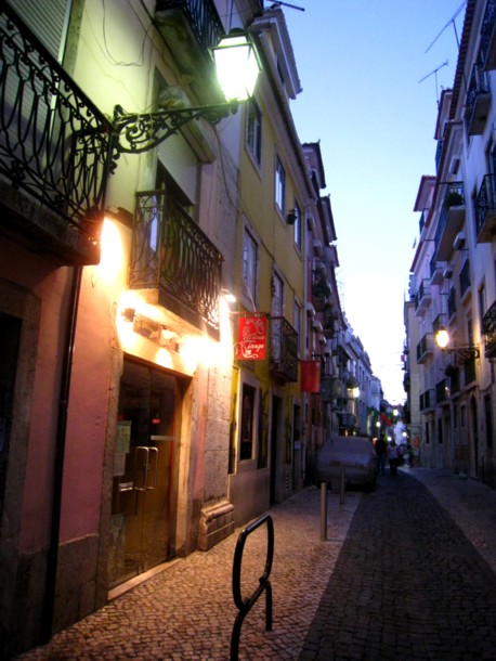 Evening in the Bairro Alto, Lisbon